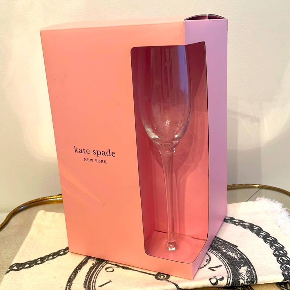 Kate Spade Polka Dot Champagne Flute 🥂🍾